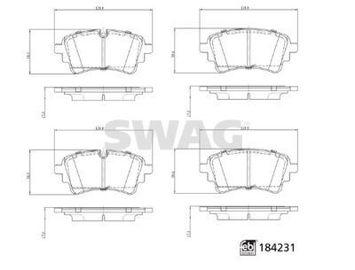 FREN BALATASI ARKA AUDI A4 A5 2016>