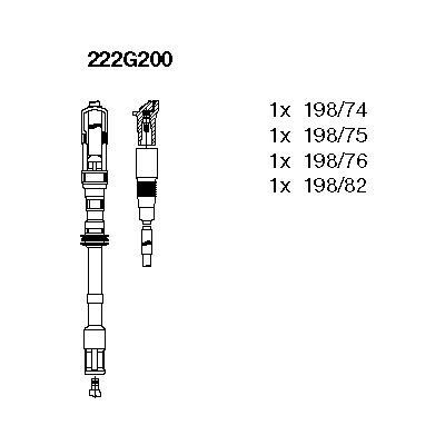 BUJİ KABLOSU TAKIM VW GOLF-BORA-A3-LEON-TOLEDO-OCTAVIA AGN-APG-BAF 1.8 1996>2006