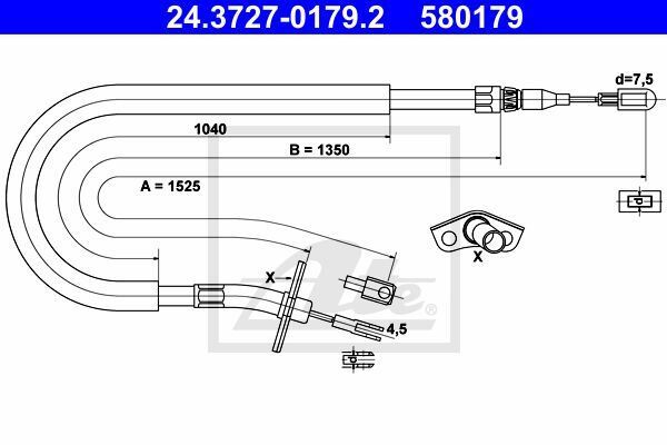 ABS HIZ SENSORU 1525MM VW LT35 SPRINTER 1996-2006