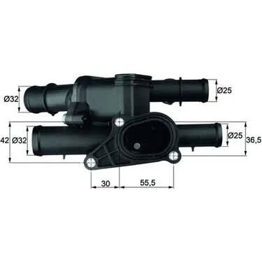 KOMPLE TERMOSTAT OTOMATİK APV BFQ AVU VW BORA-GOLF IV POLO PASSAT 1.6 FSI 1997-2007
