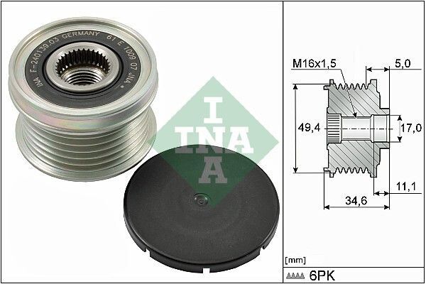 ŞARJ DİNAMO KASNAĞI BSE-BLF-BLG-CAXA-CAVA-CBZB-CBZC-CGGB-CGPA-CGPB-CYHA-CHZB-CZEA-CTHD-CKMA 1,0 1,2 TSI-1,4 TSI-1,6-1,6 FSI VW GOLF5-JETTA-PASSAT-POLO-A3-LEON  2005>