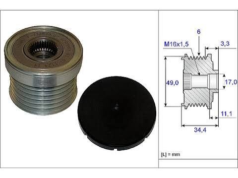 ALTERNATÖR KANALLI RULMAN MERCEDES E SERİSİ  1981-1987