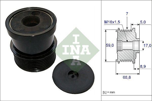 ŞARJ DİNAMO BİLYASI TRANSIT V184 2.4 TDCI (İNA 535 0354 10) FORD  2000>2006