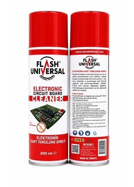 ELEKTRONİK DEVRE KART TEMİZLEME SPREYİ 200 ML (KOLİ ADET:36) UNIVERSAL