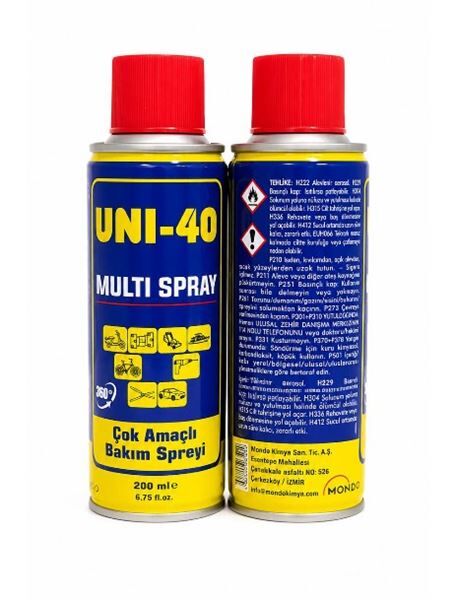 ÇOK AMAÇLI GENEL YAĞLAYICI UNİ 40 200 ML (KOLİ ADET:36) UNIVERSAL