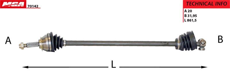 AKS KOMPLE SAG FIAT  UNO 70SX