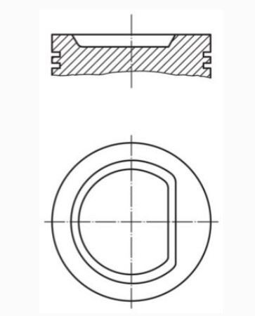 PİSTON SEGMAN 76.50MM 050 VW POLO CORDOBA FABIA AEX ANX APQ AKV (FM 87-72181 050) 1,4 1994-1999