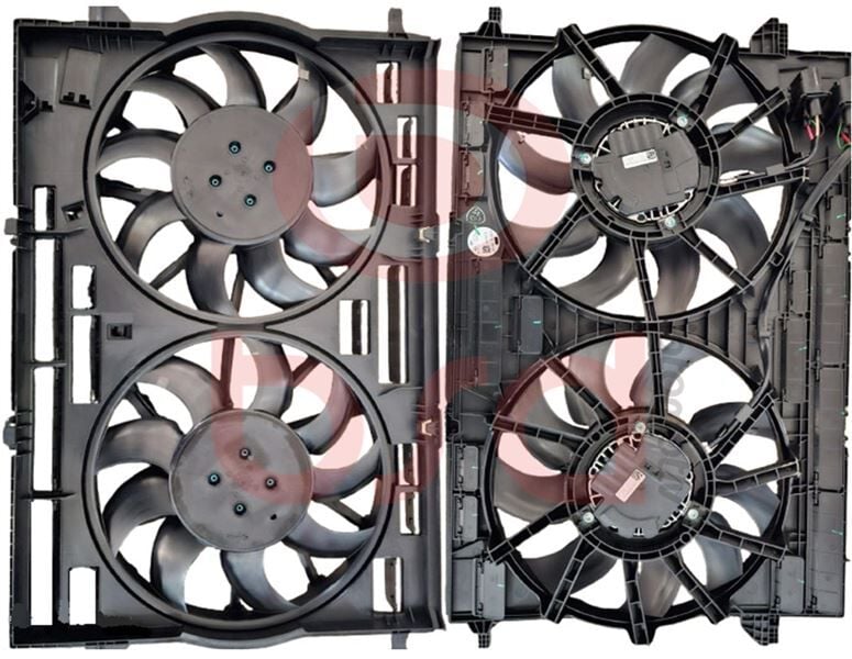 FAN MOTORU KOMPLE DAVLUMBAZLI 370MM 400W AUDI i A4 S4 A5 S5 A6 S6 A7 Q7 Q8 VW  16 >