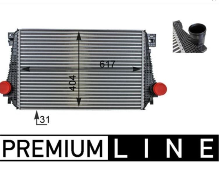 INTERKOL RADYATORU  VW 617×404x31mm AMAROK 2.0 TDI/TSI CDCA-CNFA-CNFB