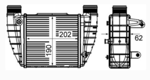 TURBO RADYATORU INTERCOOLER AUDI A4 B7 2004-2008