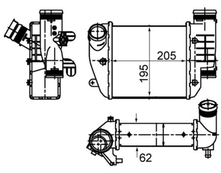 TURBO RADYATORÜ BPP CAND CDYB ASB BMK BSG AUDI A6 2.7 3.0 2004-2011