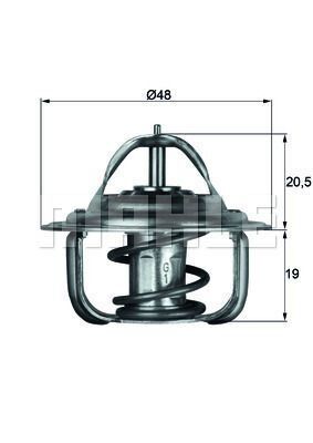 TERMOSTAT GG FA FJ GF VW GOLF I-II POLO PASSAT 1.1 - 1.3 1975>