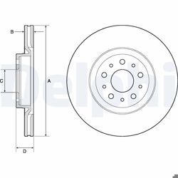 FREN DİSKİ COMBO ÖN HAVALI 284mm OPEL