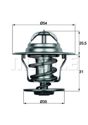 TERMOSTAT 87°C ABL AGR AFN ALH AVF BJB BKC AXB VW CADDY-GOLF IV T5-PASSAT-T4 1,9 TDI 1980>