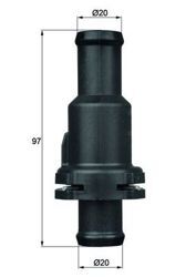 TERMOSTAT 80C BYD CDLF CAWB VW A8 GOLF V 2.0 TSI 2003>