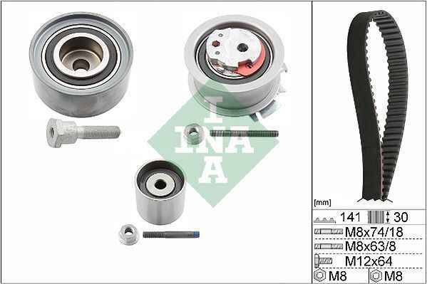 TRİGER SETİ 141 DİŞ ŞASE 3C-7-000 İTİBAREN BKP-BKD-BMN-BMR-BUZ-BRE 2,0 TDİ VW PASSAT PASSAT-GOLF5-JETTA- A3 2007->