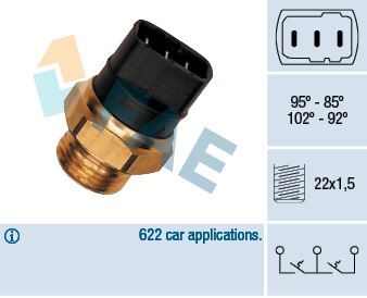 FAN MÜŞÜRÜ VW GOLF II PASSAT T3 VENTO POLO A100 A80 1.6 TD 1980>