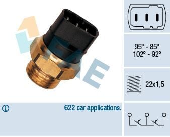 FAN MÜŞÜRÜ VW GOLF II PASSAT T3 VENTO POLO A100 A80 1.6 TD 1980>