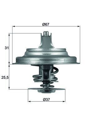 TERMOSTAT BJM BJK ANJ AVR AJA AJT ACV AAB 71 [ºC] VW T4 LT35 CRAFTER 2.4 2.5 TDI 1999-2013