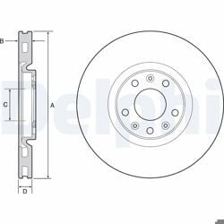 FREN DİSKİ RCZ ÖN 1.6 16V 10- ÖN 302mm OPEL