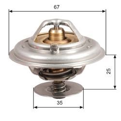 TERMOSTAT 87c2.5 TDI VW T4 -T5 PASSAT 2000-2005