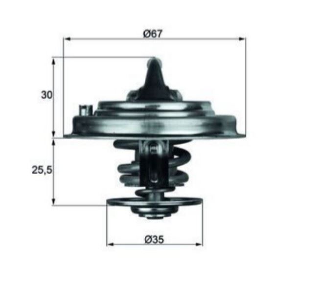 TERMOSTAT AQN-AYL-BDE-BUB-BKJ-BDL- 80 C VW BORA GOLF IV