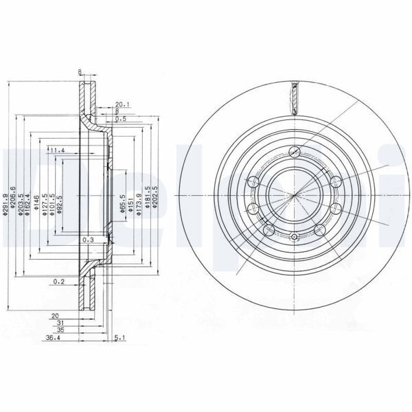 FREN DİSKİ VECTRA C 292MM HAVALI ARKA OPEL