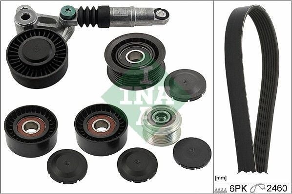 V KAYIŞ GERGİ SETİ 535 0222 10+534 0356 10+532 0557 10+532 0160 10+6PK24603.0 TDİ AUDI A5