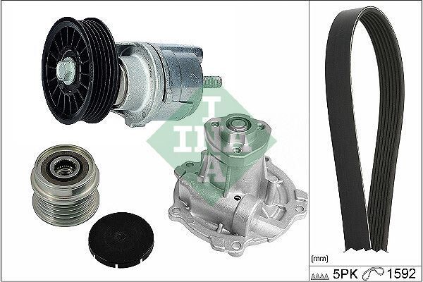 V KAYIŞ GERGİ SETİ+DEVİRDAİM 980158+535 0005 10+534 0185 10+5PK15921.9 TDİ AVN AVG VW PASSAT