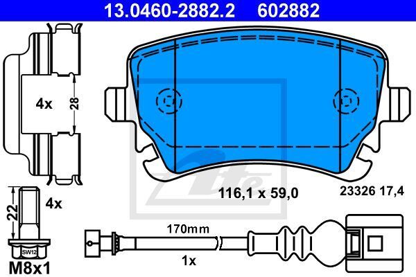 FREN BALATASI ARKA FİŞLİ VW T5-T6 2003>