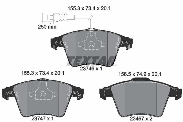 FREN BALATASI ÖN FIŞLI VW T5-T6 2003>