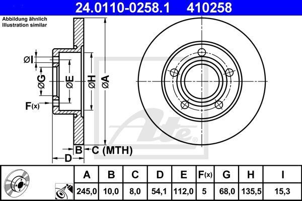 FREN DİSKİ ARKA (DF4038) AUDI A6 97-08