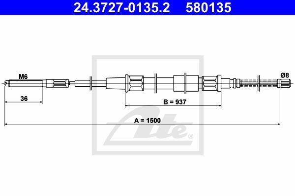 EL FREN TELİ ARKA(1170301400) VW GOLF III-IV 91-98