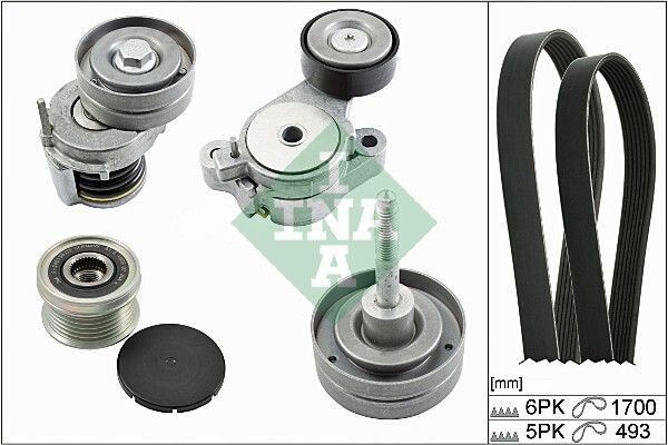 V KAYIŞ GERGİ SETİ 535 0155 10+534 0396 10+534 0346 10+532 0596 10+6PK1700+5PK4931.4 TSİ CAVA BMY VW GOLF V JETTA