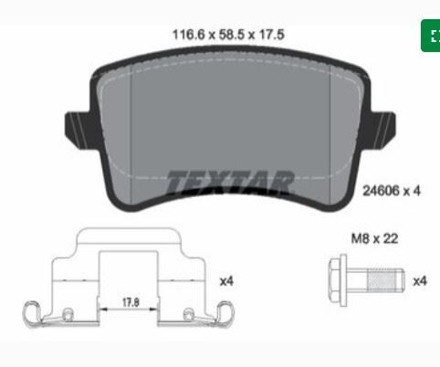 FREN BALATASI ARKA AUDI A4-A5-Q5  BM 07-11