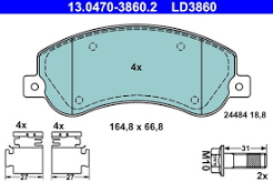 FREN BALATASI MERCEDES W201-W202-C200-C230-C240-C280 89-01