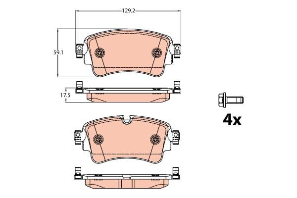 FREN BALATASI ARKA AUDI A4-A5-Q5-Q7  2015>