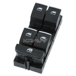 CAM KALDIRMA DÜĞMESİ SOL ÖN DÖRTLÜ KROMLU VW ATECA LEON IBIZA GOLF PASSAT POLO ARONA  2012-2021