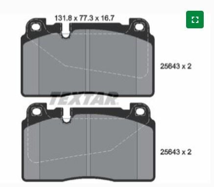 FREN BALATASI  ÖN AUDI A4/A5/A6  05/09