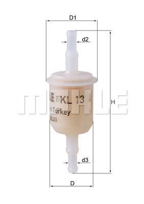 YAKIT FİLTRESİ UNIVERSAL BENZİN VW