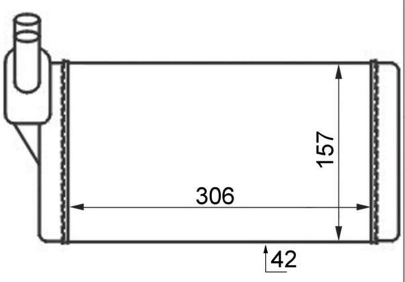 KALORİFER RADYATORU AEN AEU ACU AAF ABL AAC AAB AET APL ACU AEU VW TRANSPORTER IV 1.8 1.9 2.0 2.5 1990>2003