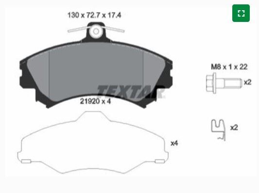 FREN BALATASI SMART FORFOUR  04-