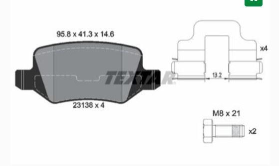 FREN BALATASI ARKA MERCEDES W169 W245 04-12