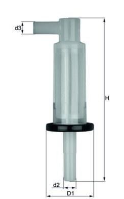 YAKIT FİLTRESİ ÖN XXX MERCEDES W124/123  76-93