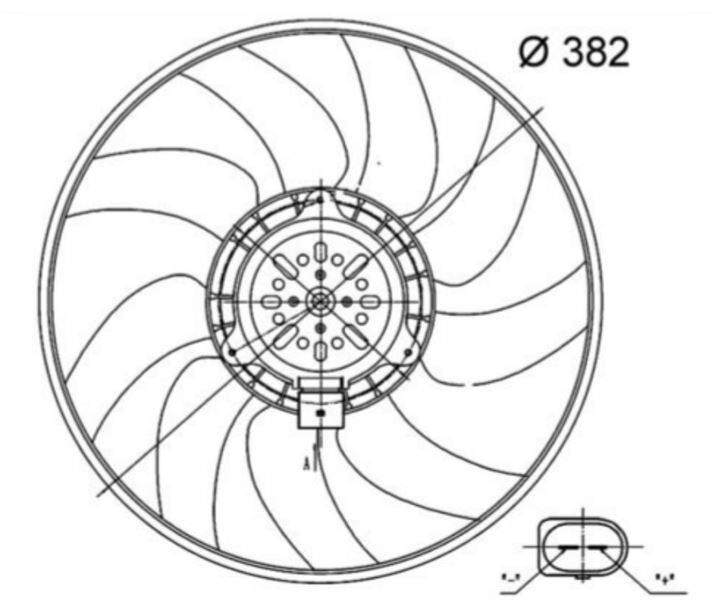 BUYUK FAN 40MM 400W CGLC CGLD AUDI A6 A7 Q3 2010>