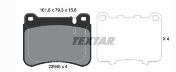 FREN BALATASI ÖN SPORT TİP MERCEDES W203-CL203-S203-CL203 R171 01-