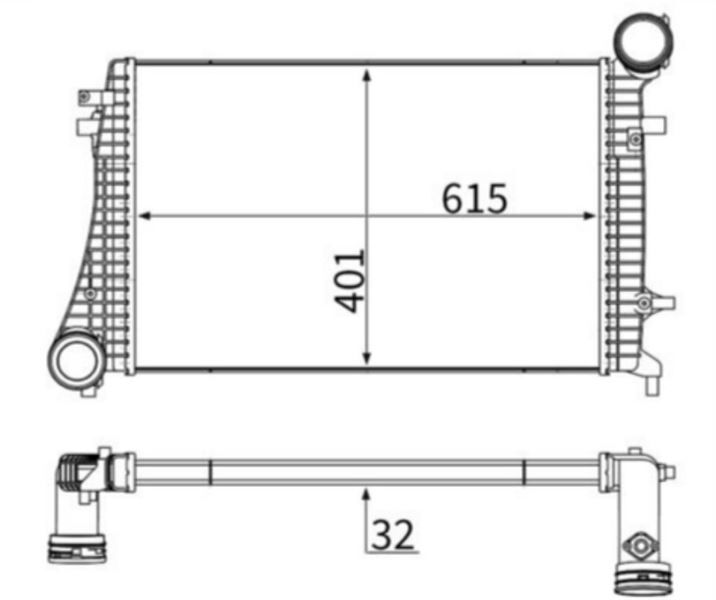 TURBO RADYATÖRÜ BLS 1,9 TDİCADDY VW  04-10