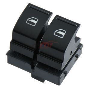 CAM KALDIRMA DÜĞMESİ ELEKTRİKLİ SOL ÇİFTLİ SKODA FABIA II / OCTAVIA II / YETI / ROOMSTER 04>15