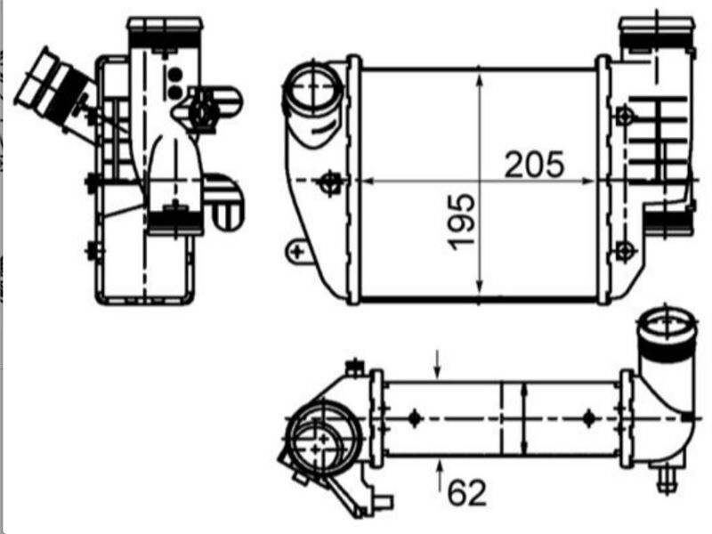 TURBO RADYATORÜ BPP CAND CDYB ASB BMK BSG AUDI A6 2.7 3.0 2004-2011