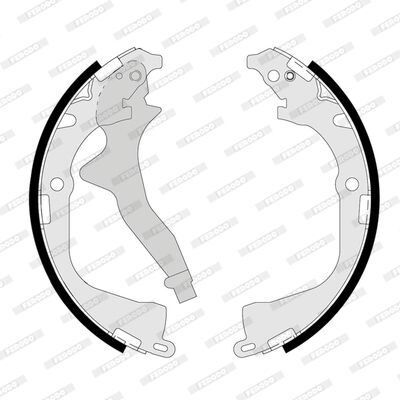 FREN BALATASI ARKA KAMPANA(230 MM) (TRW GS8639) VW CADDY  1994 -
